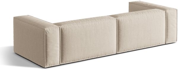 Micadoni Sofa Nuria 5-Sitzer Strukturierter Stoff Beige Bild 3