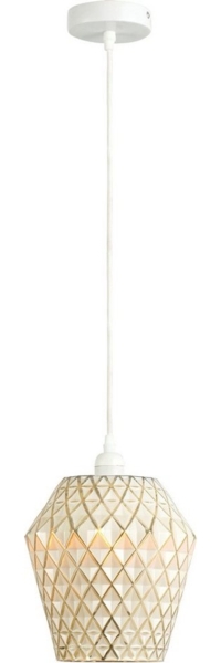 Hängelampe Lumi Gold / Weiß