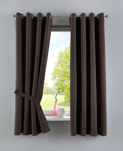 Gardinenbox Verdunkelungsvorhang (2 St), Ösen, verdunkelnd, Polyester, »NewYork« Thermo-Gardinen Blackout 201920600-2