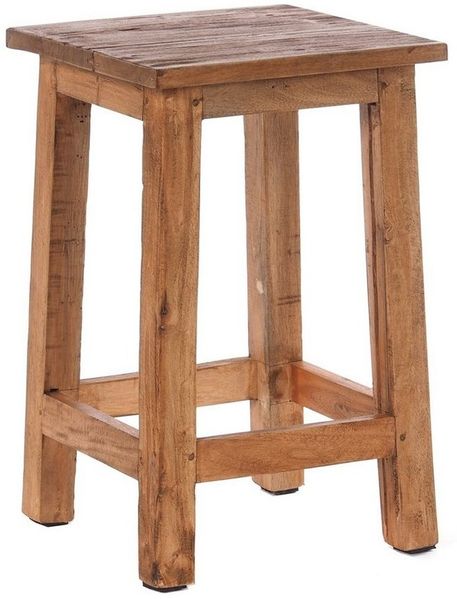 DESIGN DELIGHTS Hocker Sitzhocker MADERO, 48x30cm(HxB) Altholz Holzhocker, massivholz Hocker