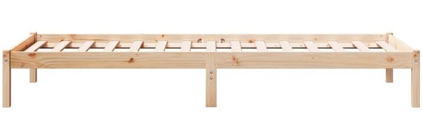 vidaXL Massivholzbett Extra Lang ohne Matratze 80x210 cm Kiefernholz 852400 Bild 5