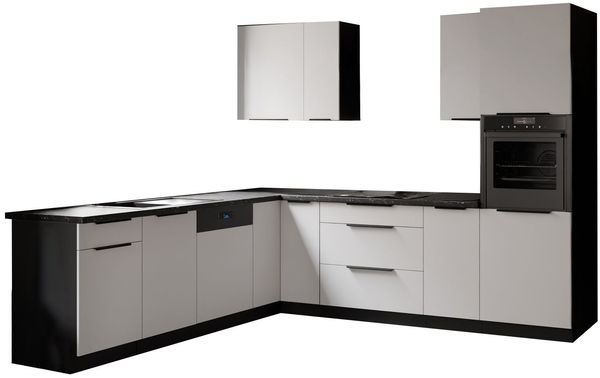 Winkelküche ARIA K-BL ECKE 2 - 250 x 270 cm Anti Fingerprint Küchenzeile Küchenblock Singleküche Einbauküche Küche Eckküche Bild 16
