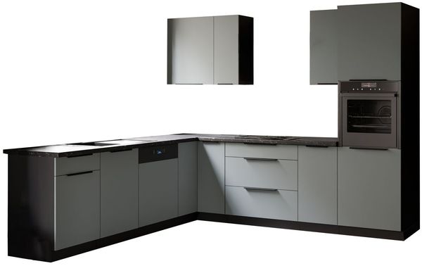 Winkelküche ARIA K-BL ECKE 2 - 250 x 270 cm Anti Fingerprint Küchenzeile Küchenblock Singleküche Einbauküche Küche Eckküche Bild 17