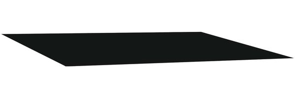 vidaXL Markisenersatzstoff Schwarz 350 x 250 cm Polyester 3444350 Bild 2