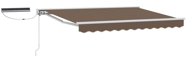vidaXL Elektrische ausziehbare Markise Taupe 5 x 3,5 m 3426467 Bild 2