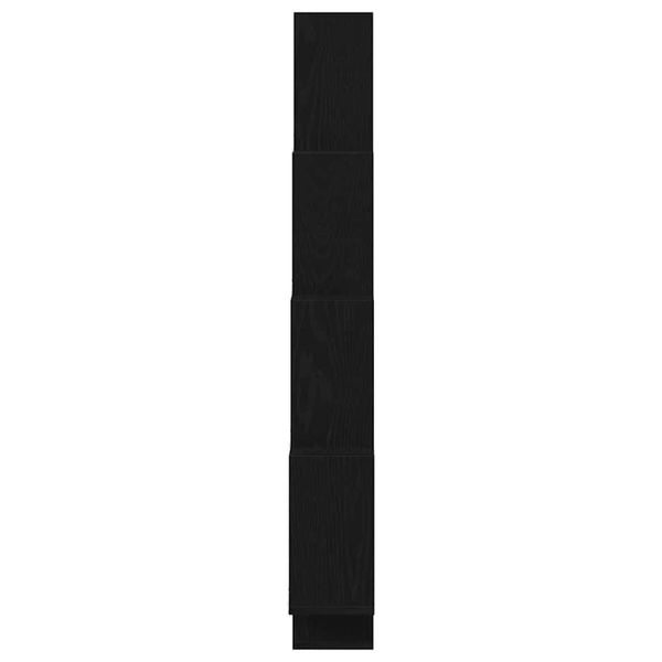 vidaXL Wandregal Schwarz Eichen-Optik 90 x 15 x 119,5 cm Holzwerkstoff 862650 Bild 7