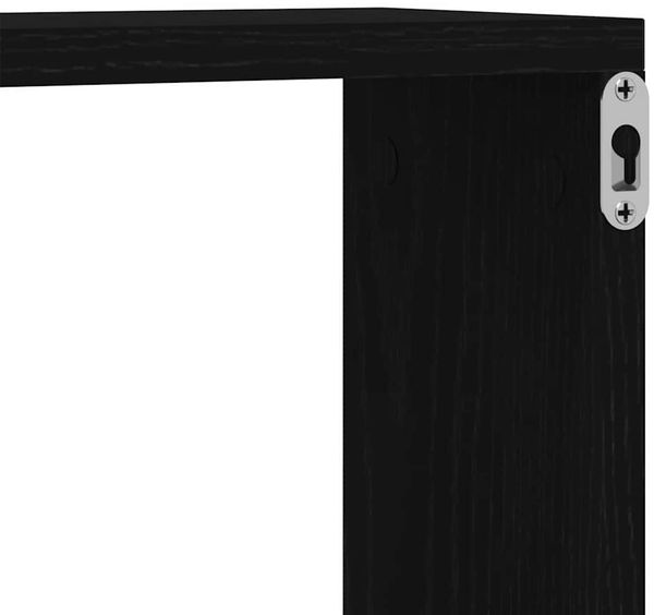vidaXL Wandregal Schwarz Eichen-Optik 90 x 15 x 119,5 cm Holzwerkstoff 862650 Bild 9