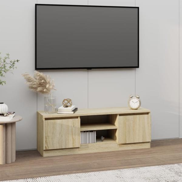 vidaXL TV-Schrank mit Tür Sonoma-Eiche 102x30x36 cm 823353