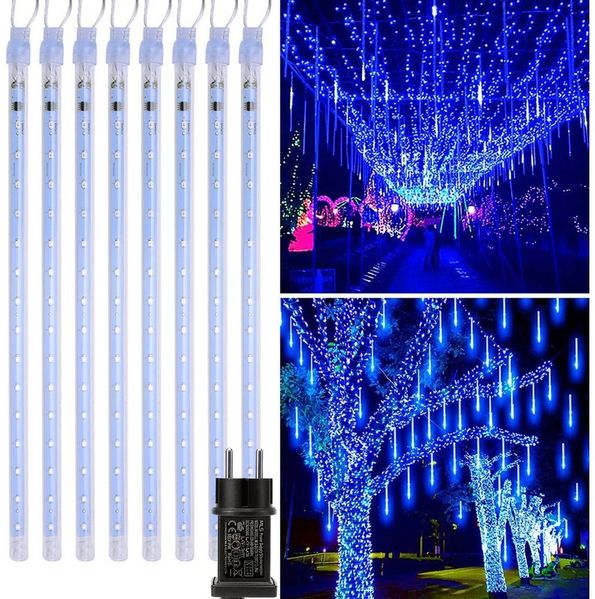 MUPOO LED-Lichterkette LED Meteorschauer Regen Lichterkette Lichter Außen