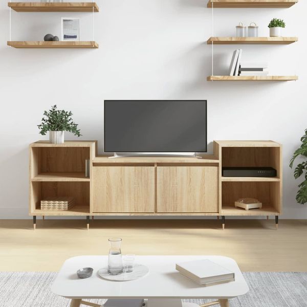 vidaXL TV-Schrank Sonoma-Eiche 160x35x55 cm Holzwerkstoff 831335