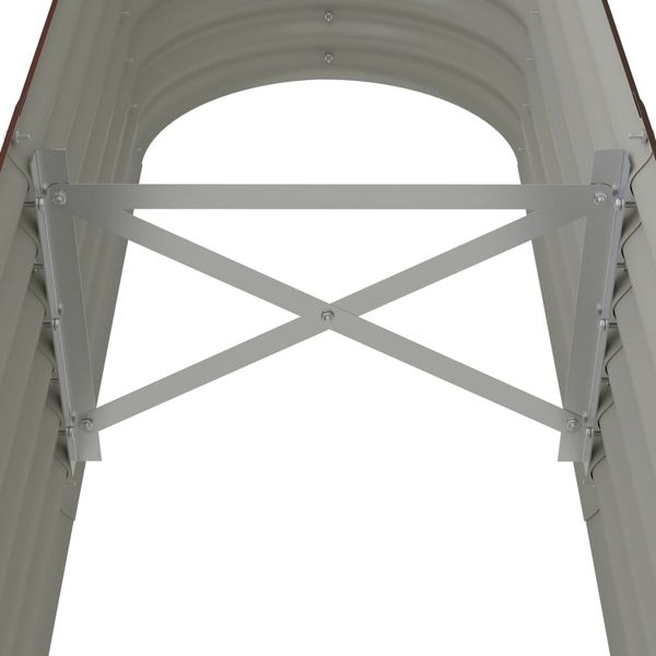 vidaXL Hochbeet Verzinkter Stahl 152x40x36 cm Braun 318870 Bild 5