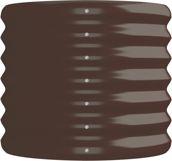 vidaXL Hochbeet Verzinkter Stahl 152x40x36 cm Braun 318870 Bild 4