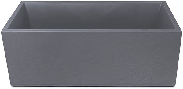 ONDIS24 Pflanzkübel Blumenkübel Blumentopf Vulkan 100cm Vulkan/Basalt Optik, mit Wasserspeicher Pflanzenkasten winterfest, 100 x 40 x 43,5 (H) cm