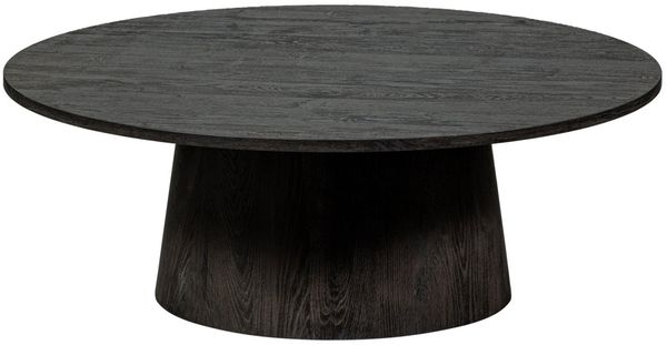 Couchtisch Ativ aus Holz Dunkelbraun, Ø 100 cm