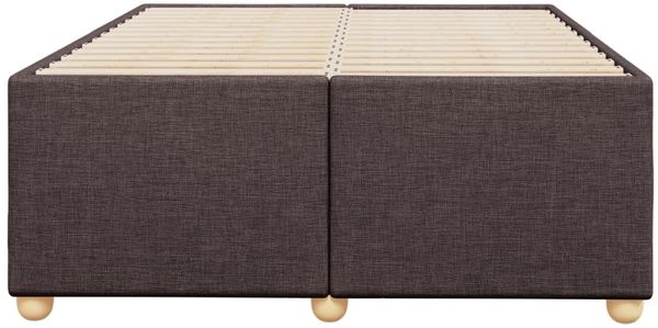 vidaXL Bettgestell ohne Matratze Dunkelbraun 120x200 cm Stoff 3284725 Bild 4