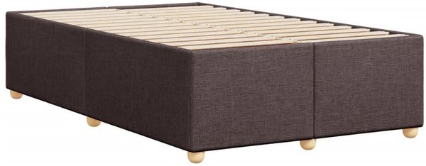 vidaXL Bettgestell ohne Matratze Dunkelbraun 120x200 cm Stoff 3284725 Bild 6