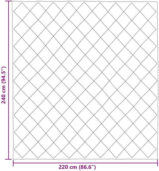 vidaXL Winterbettdecke Hellgrau 220 x 240 cm Mikrofaser 42025749 Bild 10