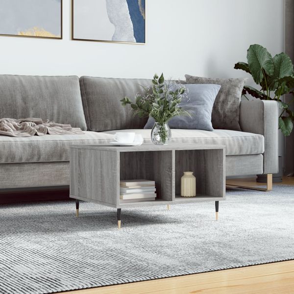 vidaXL Couchtisch Grau Sonoma 60x50x36,5 cm Holzwerkstoff 830538