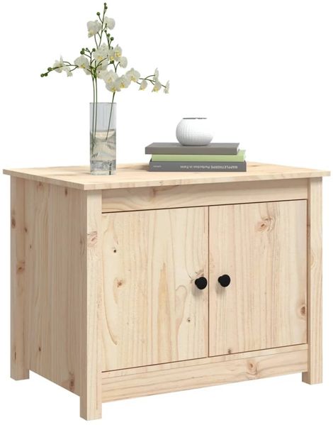 Couchtisch 71 x 49 x 55 cm Massivholz Kiefer [820926] Bild 4