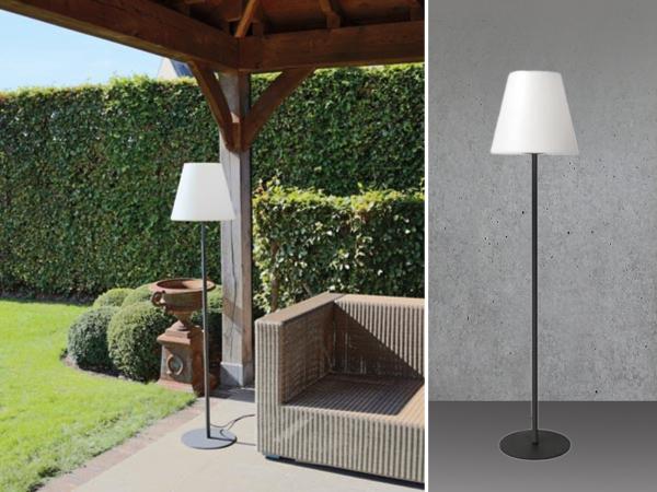 LED Aussenstehleuchte mit 3m Kabel für Garten & Terrasse, IP65 - 150cm hoch