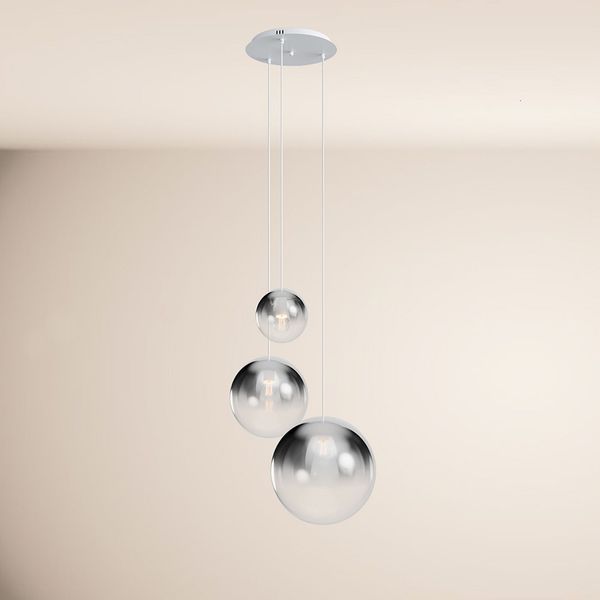 s.luce Orb 3-flammige Galerieleuchte Modular Rauch Verlauf, Weiß