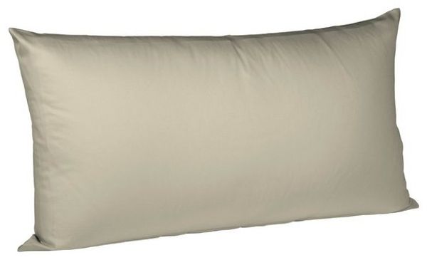 Fleuresse Mako-Satin-Kissenbezug uni colours taupe 9042 40x80 cm