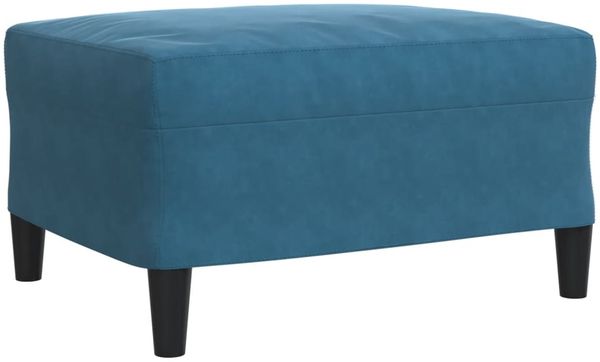 vidaXL 3-tlg. Sofagarnitur mit Kissen Blau Samt 3278490 Bild 6
