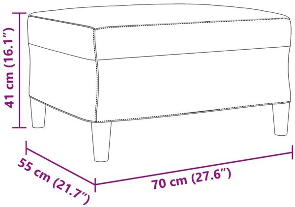 vidaXL 3-tlg. Sofagarnitur mit Kissen Blau Samt 3278490 Bild 11