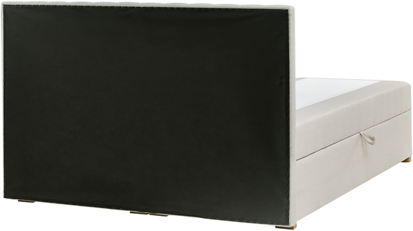 Boxspringbett mit Stauraum ESQUIRE Stoff Cremeweiß 180 x 200 cm Bild 7