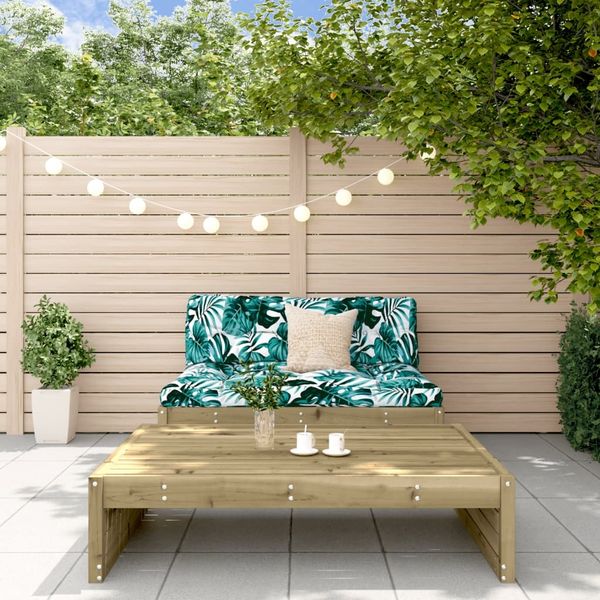 vidaXL 2-tlg. Garten-Lounge-Set mit Kissen Imprägniertes Kiefernholz 3186136