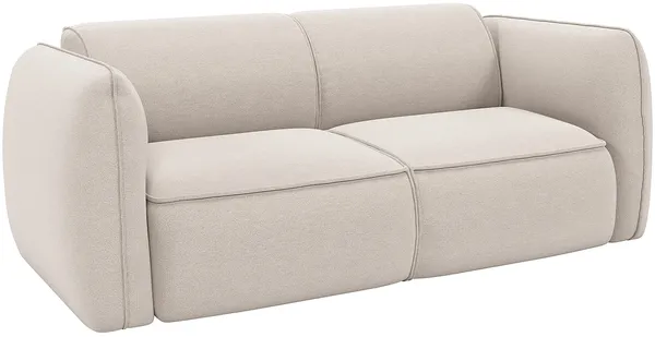 Vente-unique - CAMILIO Sofa Stoff Beige - B 90 cm x H 74 cm x L 230 cm