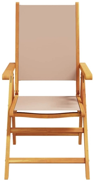 vidaXL Garten Essgruppe 7 pcs Taupe Akazie Massivholz 3375747 Bild 7