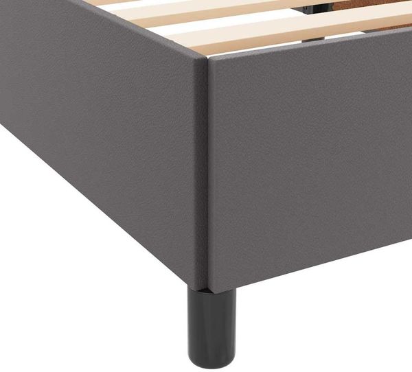 vidaXL Bettrahmen mit Matratze Grau 120 x 200 cm Stoff 3398997 Bild 10