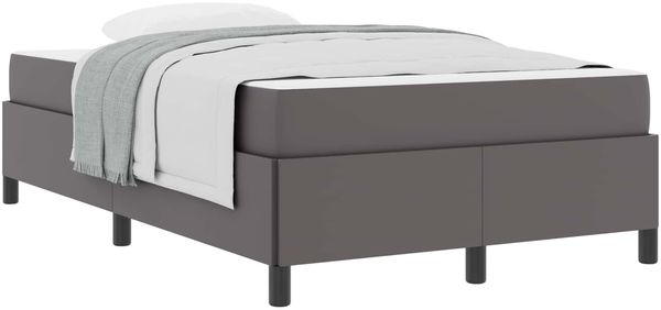 vidaXL Bettrahmen mit Matratze Grau 120 x 200 cm Stoff 3398997 Bild 2