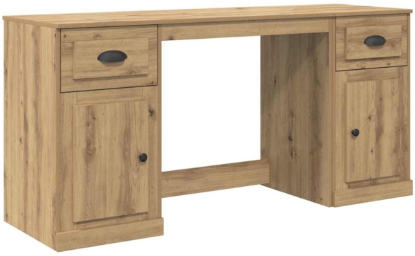 vidaXL Schreibtisch mit Schrank Artisan-Eiche 154,5 x 50 x 75 cm 3402678
