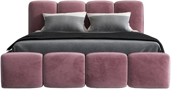 Polsterbett DONA 140x200 ohne Matratze mit Bettkasten und Lattenrost. Farbe: Flamingo 14 Bild 3