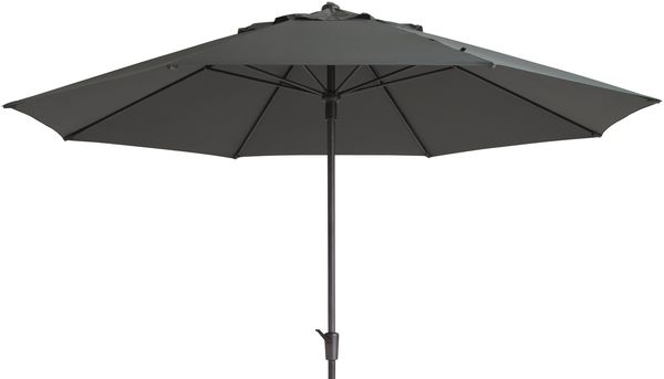 Madison TIMOR Sonnenschirm Kurbelschirm Gartenschirm Ø400cm grau