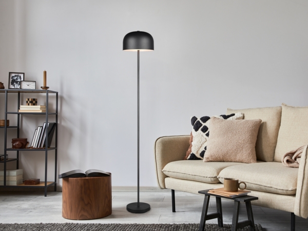 Reality Leuchten LED Akku Stehleuchte Jeff R49151132, Metall Schwarz matt, inkl. 2.5 Watt LED