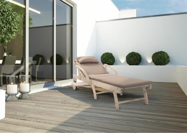 Gartenliege St. Tropez 100% FSC® Akazienholz von bellavista Home & Garden