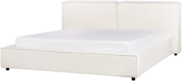 Wasserbett Stoff LINARDS 180 x 200 cm Cremeweiß