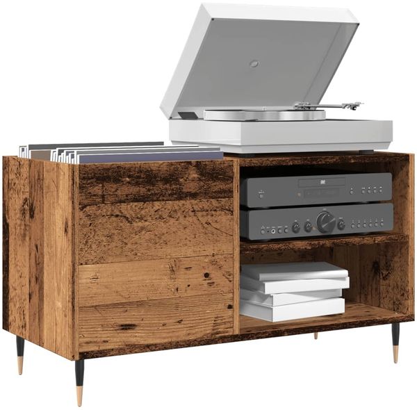 vidaXL Plattenschrank Altholz-Optik 84,5x38x48 cm Holzwerkstoff 857240