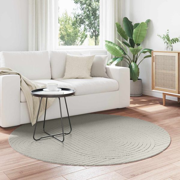 vidaXL Bereichsteppiche Rund PALMERAS Grün Ø 200 CM Polyester 42022608