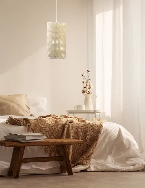 Hängeleuchte Rattan