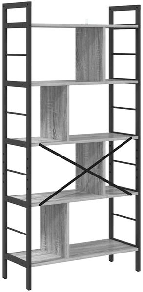 vidaXL Bücherregal Graues Sonoma 75 x 30 x 156 cm Holzwerkstoff 883961 Bild 7