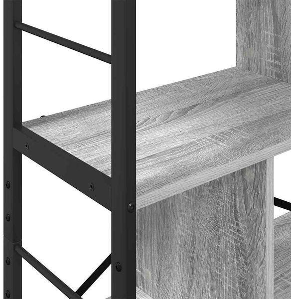 vidaXL Bücherregal Graues Sonoma 75 x 30 x 156 cm Holzwerkstoff 883961 Bild 8