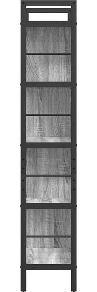 vidaXL Bücherregal Graues Sonoma 75 x 30 x 156 cm Holzwerkstoff 883961 Bild 6