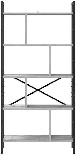 vidaXL Bücherregal Graues Sonoma 75 x 30 x 156 cm Holzwerkstoff 883961 Bild 5