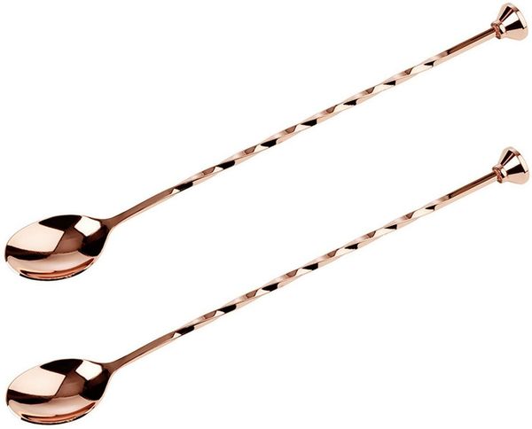Buddy's Servierlöffel, Barlöffel, mit Kegel-Stößel am Kopfende, 28 cm, Edelstahl, 2-teilig