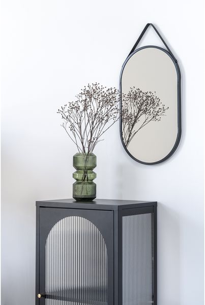 Spiegel >Trapani< in Schwarz, Stahl, Glas - 35x60x2cm (BxHxT) Bild 5