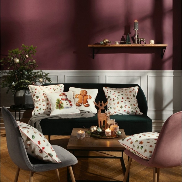 Erwin Müller Kissenbezug Kissenhülle "Noel", (1 Stück), Baumwolle Motiv Bild 2